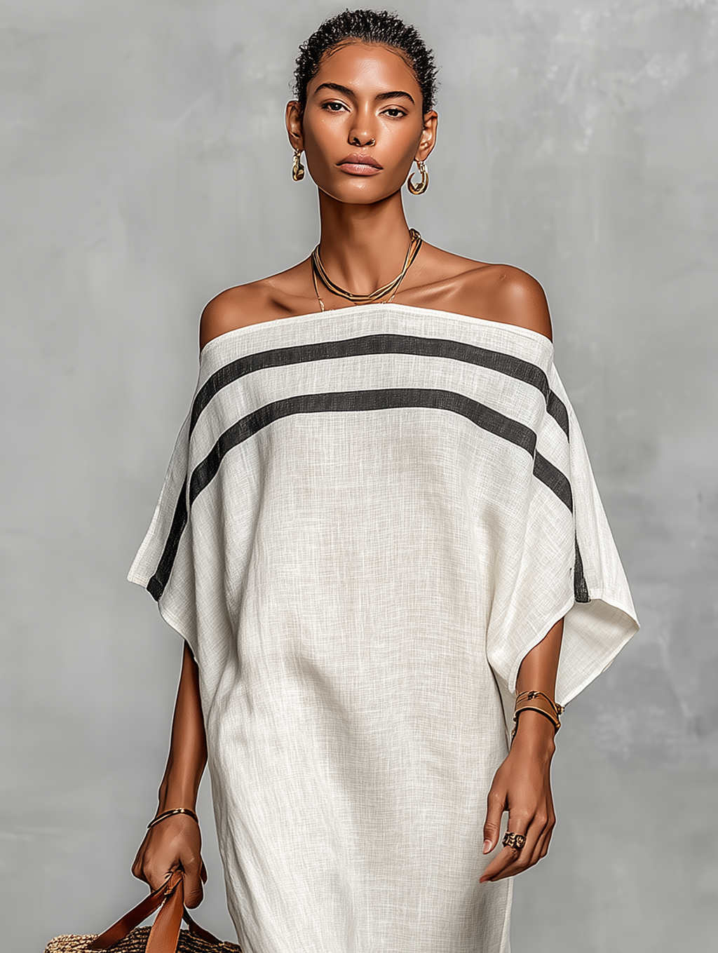 Minimalistisch Maxi Kleid