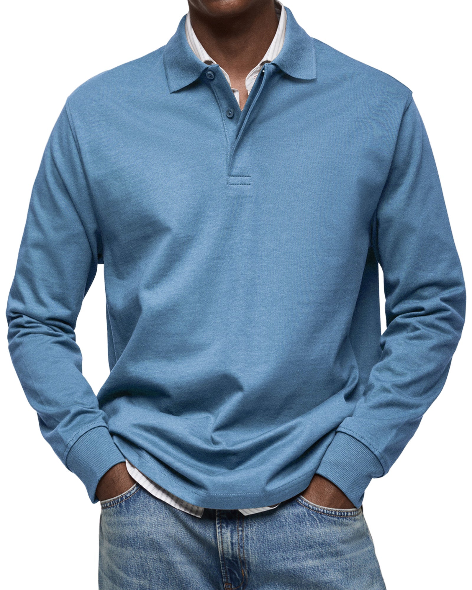 Sommerfeld | Langarm-Poloshirt für Herren (1 kaufen – 1 GRATIS dazu)