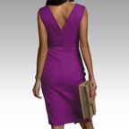 Regalia™ – Elegantes Figurbetontes Kleid mit V-Ausschnitt und Schlitz