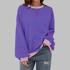 Sommerfeld | Gestreiftes Langarm-Sweatshirt mit Rundhalsausschnitt (1 kaufen, 1 gratis dazu)