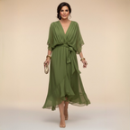 Sorena | Elegantes Maxi-Kleid mit V-Ausschnitt