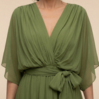 Sorena | Elegantes Maxi-Kleid mit V-Ausschnitt