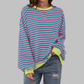 Sommerfeld | Gestreiftes Langarm-Sweatshirt mit Rundhalsausschnitt