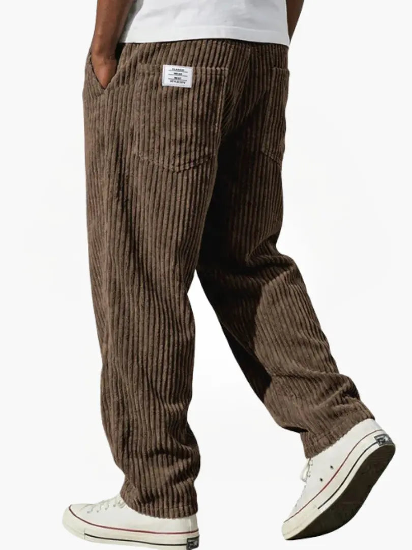 Herren Cordhose mit elastischem Bund