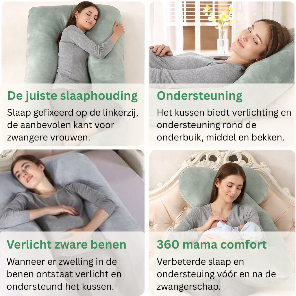 Esavie Zwangerschapskussen XXL U-vormig