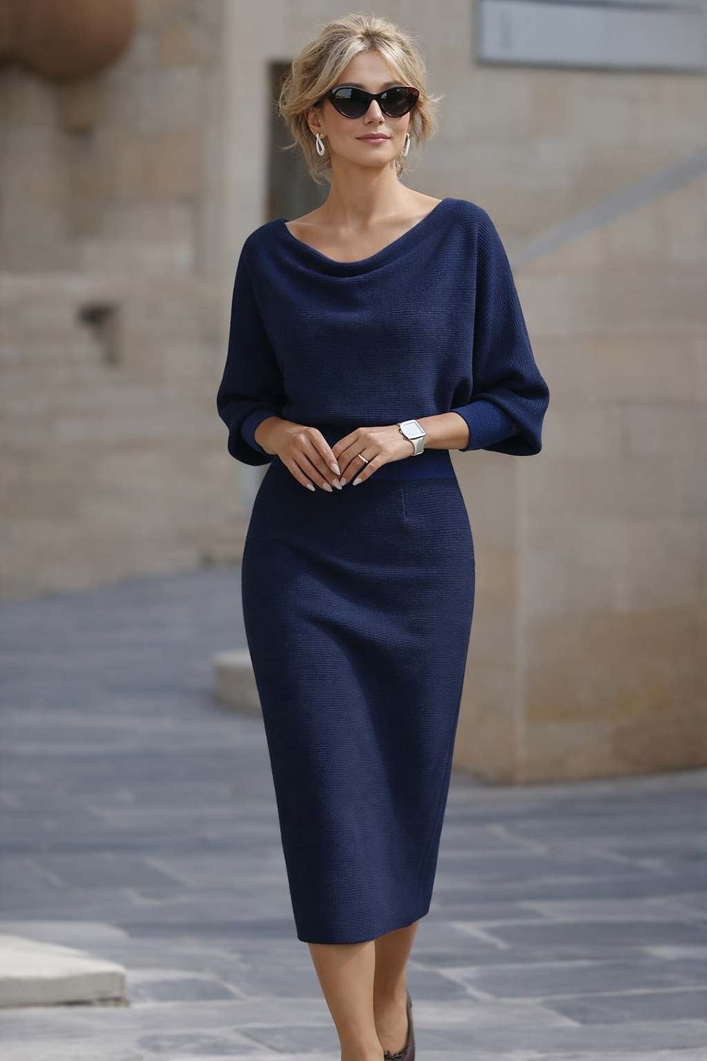 Lydia | Stilvolles Midi-Kleid für jeden Tag