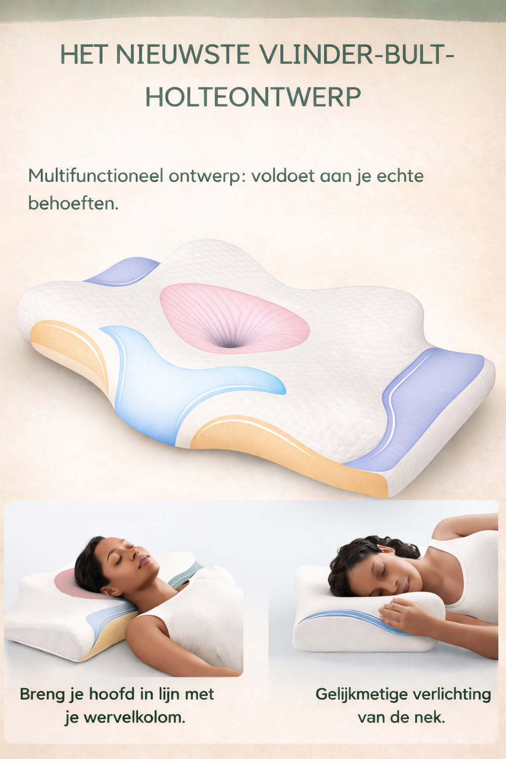 Esavie Ergonomisch Vlinder Kussen