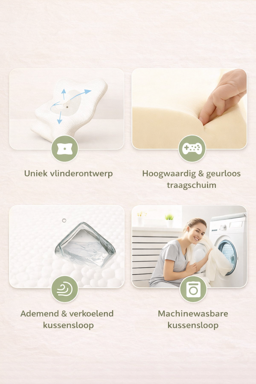 Esavie Ergonomisch Vlinder Kussen