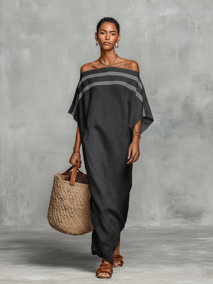 Minimalistisch Maxi Kleid