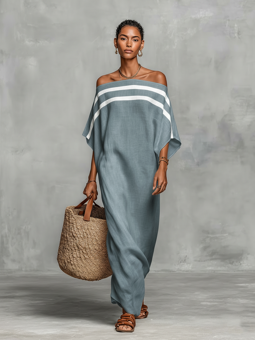 Minimalistisch Maxi Kleid