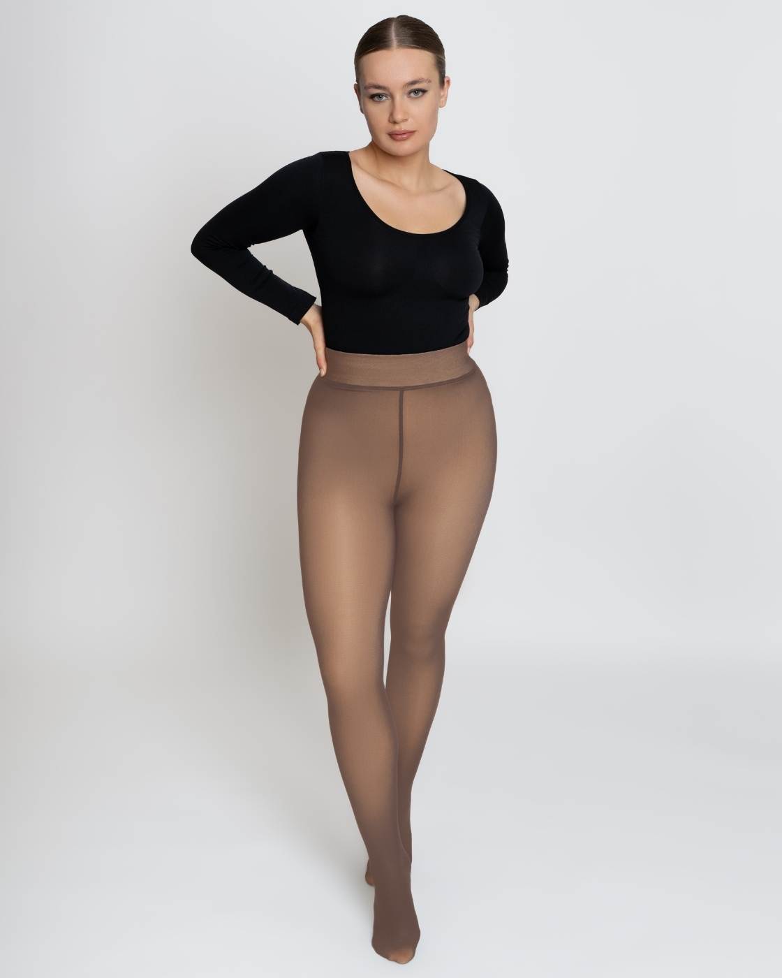 InvisiTights™ | gefütterte Strumpfhose | mit gefüttertem Fuß