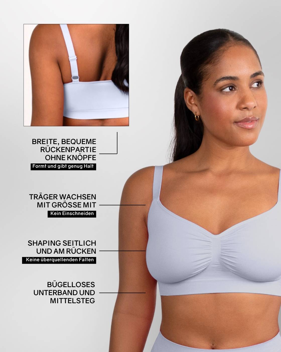 InvisiBra "Soft" - Bügelloser BH zum reinschlüpfen