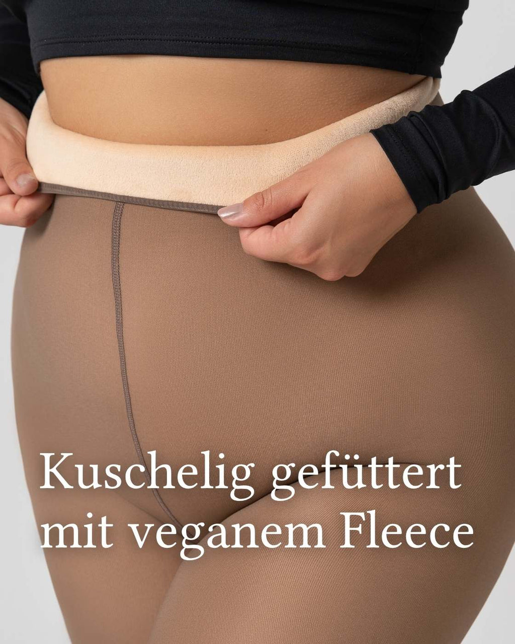 InvisiTights™ | gefütterte Strumpfhose | mit gefüttertem Fuß