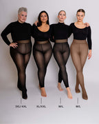 InvisiTights™ | gefütterte Strumpfhose | mit gefüttertem Fuß