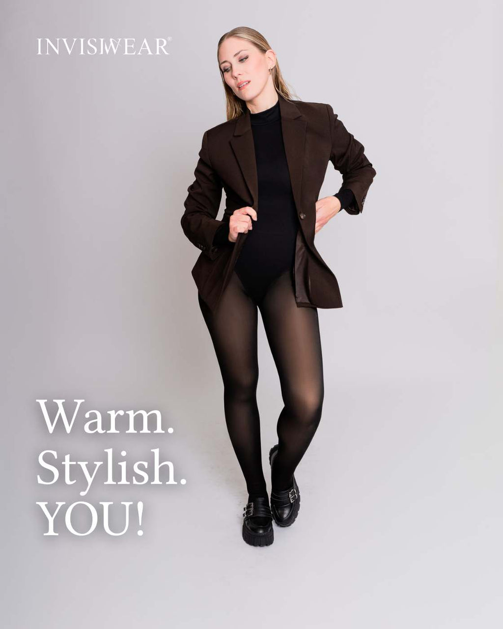 InvisiTights™ | gefütterte Strumpfhose | mit gefüttertem Fuß