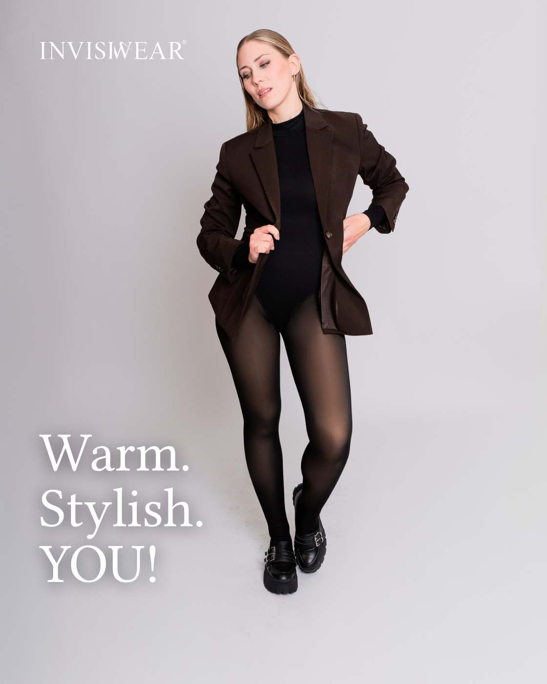 InvisiTights™ | gefütterte Strumpfhose | mit gefüttertem Fuß