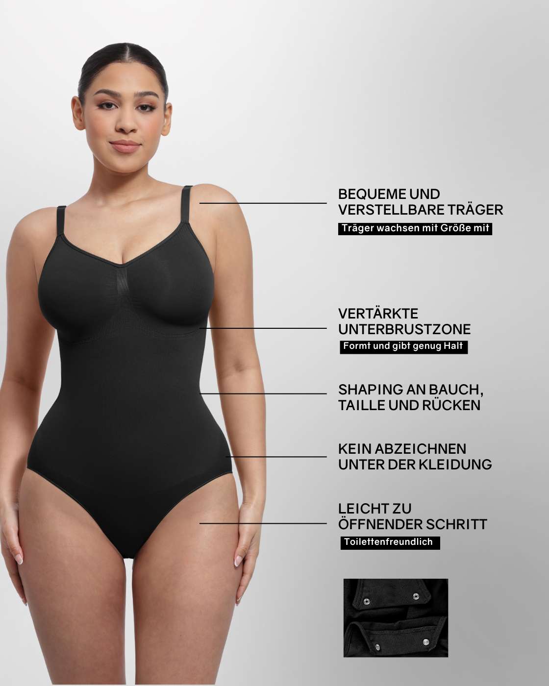 Shape Bestseller - Body Extra breite Träger + Body breitere Träger + Top mit Raffung