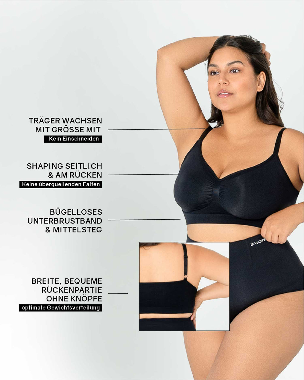 InvisiBra "Soft" - Bügelloser BH zum reinschlüpfen