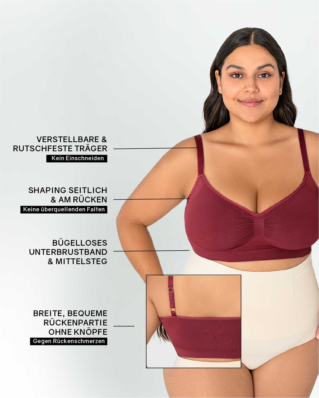 InvisiBra "Soft" - Bügelloser BH zum reinschlüpfen