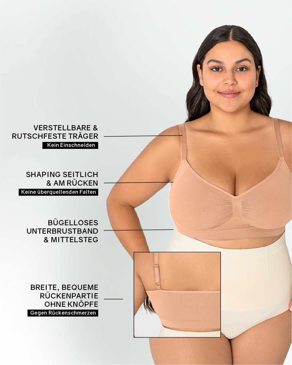 InvisiBra "Soft" - Bügelloser BH zum reinschlüpfen