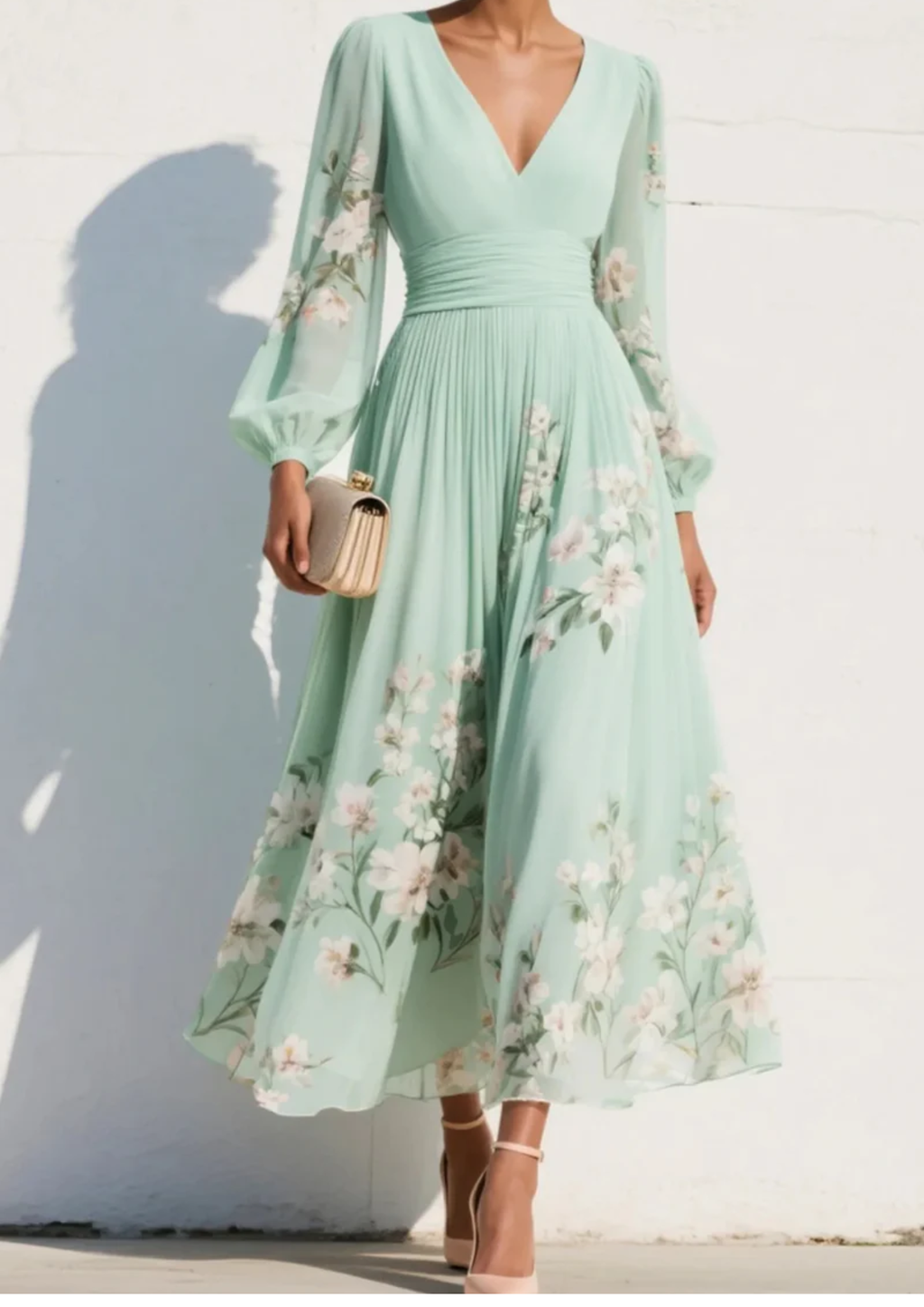 Maria - Stilvolles, schwungvolles Midikleid