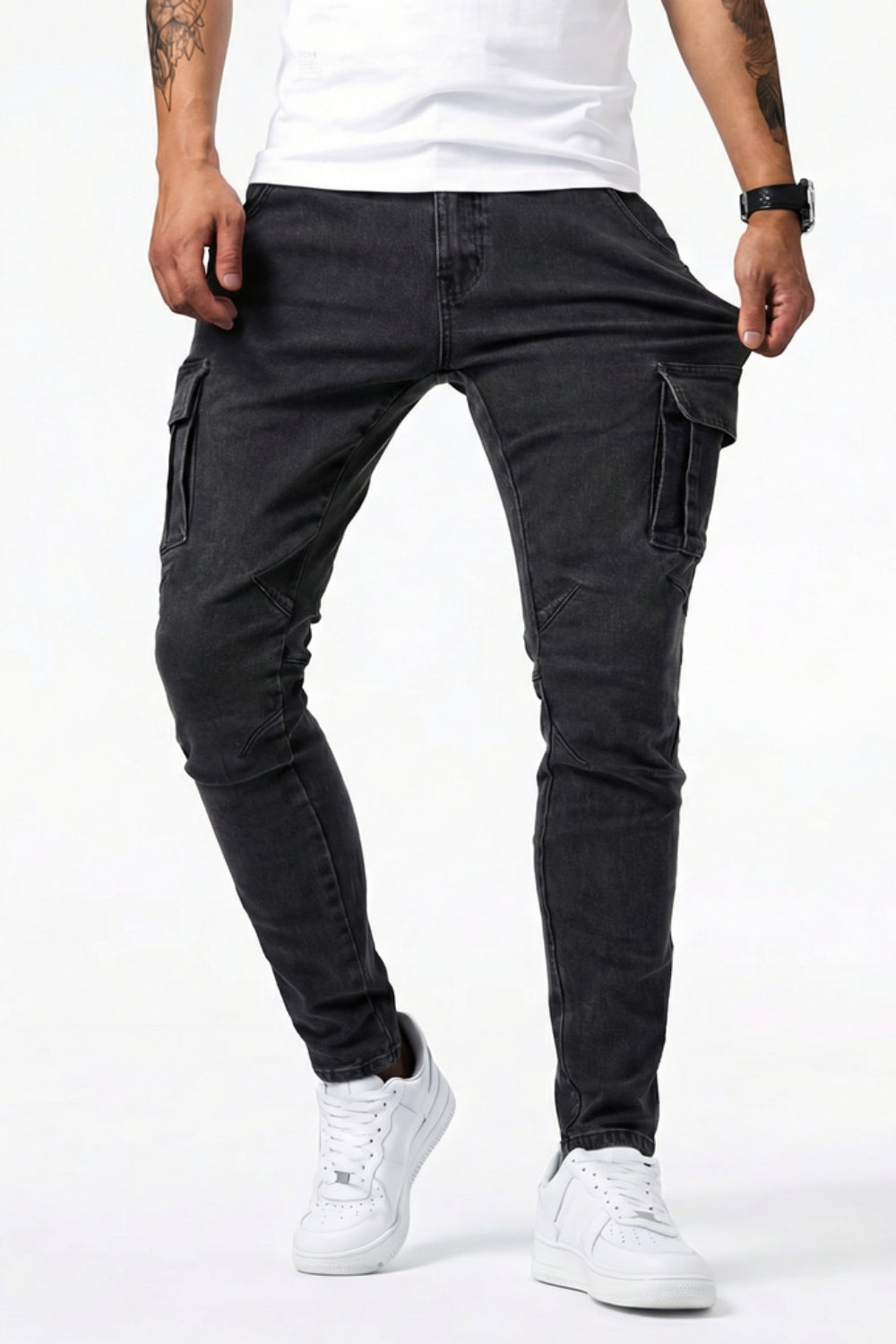 Elastische Cargo Jeans für Herren  (1 kaufen, 1 GRATIS dazu)