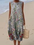 Cara™ Wildblumen-Midi-Kleid