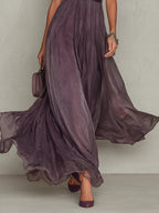 Ashley | Vintage elegantes Chiffon-Maxikleid