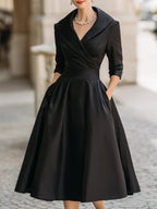 Lea™ - Elegantes Midikleid mit Dezentem Glanz