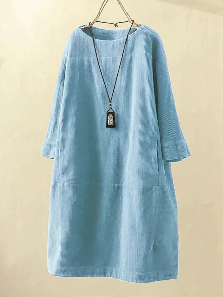 Velvra™ - Gemütliche Vintage Cord Tunika