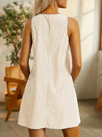 Lona™ – Ärmelloses A-Linien-Kleid mit Knopfdetail