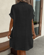 Luz™ - Bequemes Hemdkleid mit Knöpfen