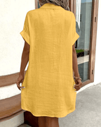 Luz™ - Bequemes Hemdkleid mit Knöpfen