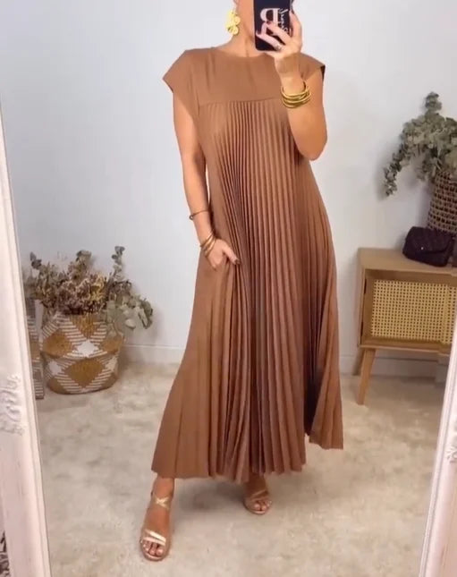 Petra™ – Zeitloses & Bequemes Plissiertes Kleid