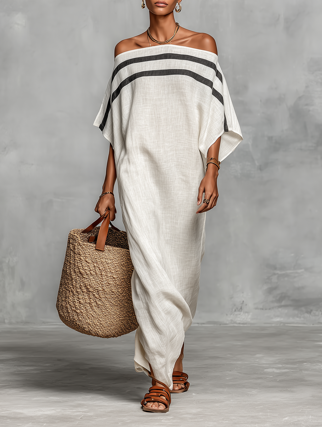 Minimalistisch Maxi Kleid