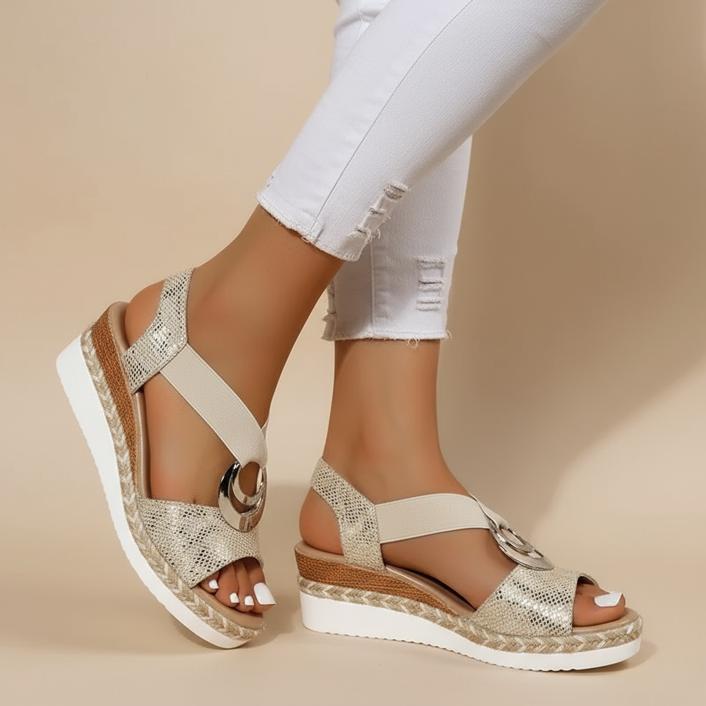 Sommerfeld | Elegante Plateau-Sandalen