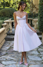 MAILEEN | Elegantes Midi Kleid im Corset Stil