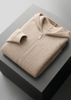 Merino Zip-Hoodie aus extra feiner Merinowolle