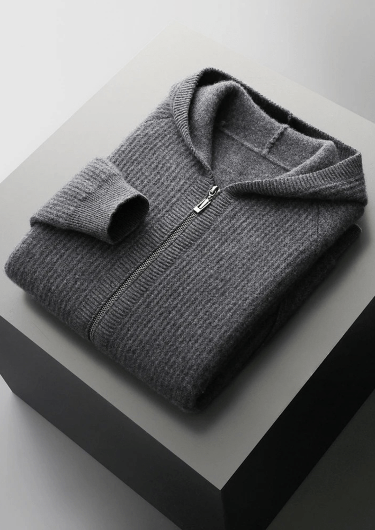 Merino Zip-Hoodie aus extra feiner Merinowolle