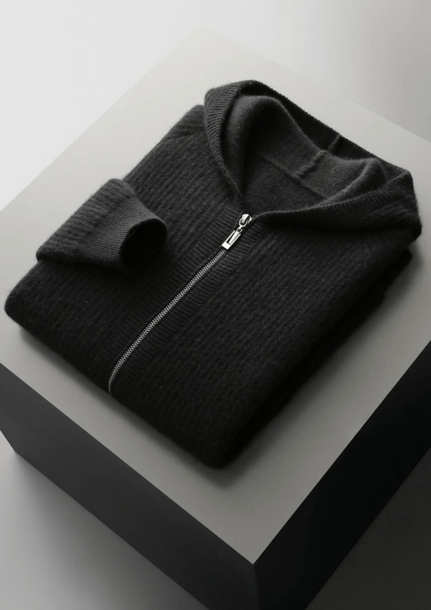Merino Zip-Hoodie aus extra feiner Merinowolle