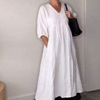 Willia™ – Bequemes, schickes Kleid mit V-Ausschnitt