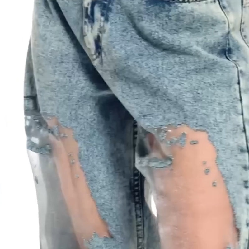 Sommerfeld | JEANS MIT VINTAGE MESH PATCHWORK PRINT
