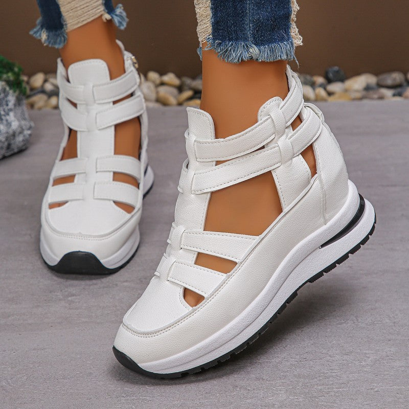 Bequeme leichte Wedges mit seitlichem Reißverschluss