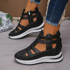 Bequeme leichte Wedges mit seitlichem Reißverschluss